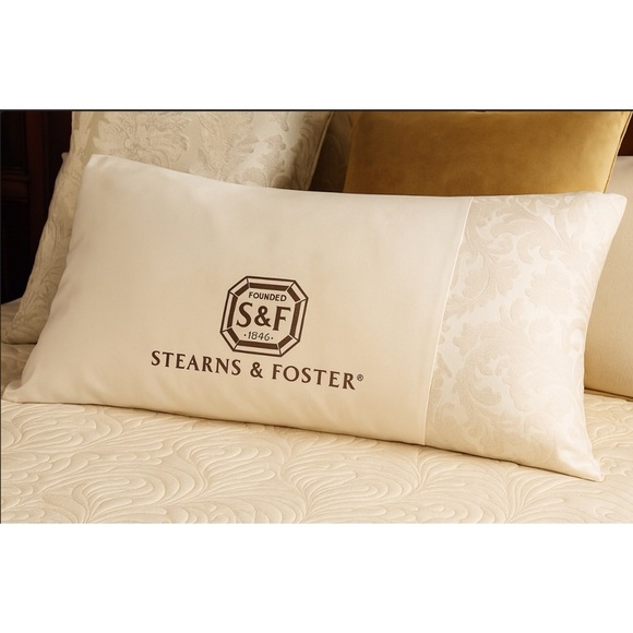 Stearns & Foster Other - Stearns & Foster Cream Suede Paisley Roped Trim Luxury 58”Body Pillow Sham